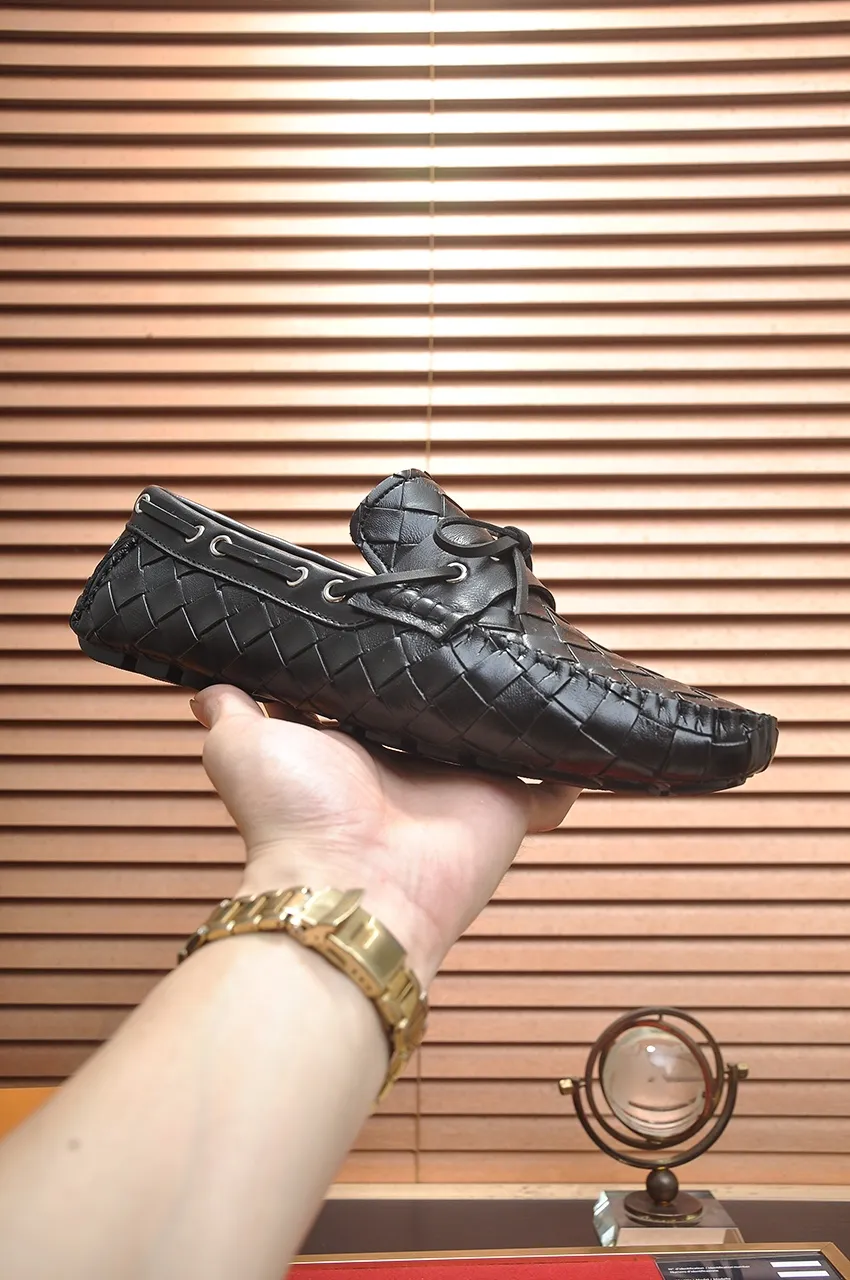 Men's Men's Shoes💰420💶【GUCCI】 (High-end Niuli) New 🍀Gucci*——Gucci Doudou Shoes! Made of imported original cowhide, the inner top layer is comfortable cowhide lining! Original wear-resistant rubber outsole! High quality products! Code number 38-44!